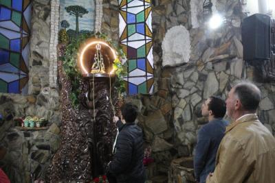 Missa dos romeiros abriu as celebraÃ§Ãµes das Santas Missas em Laranjeiras do Sul (12/10)
